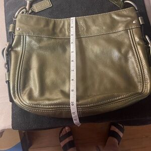 Coach Sage Green Leather Crossbody Bag